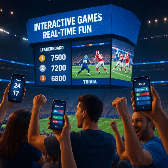 Interactive Games - Real-Time Jumbotron Fun