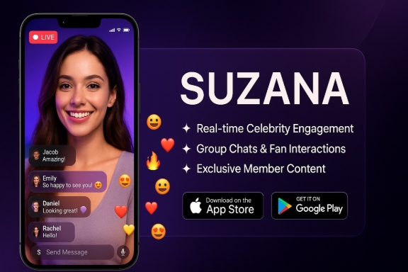 Suzana - Celebrity Social Platform with Live Video